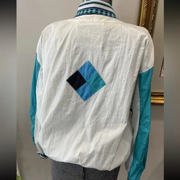 London Town/London fog 1980s ladies parachute jacket‎ windbreaker size medium - Picture 6 of 15